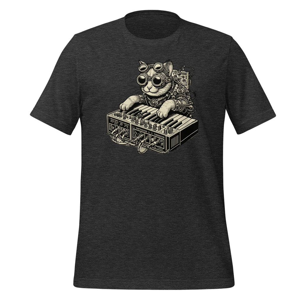 Steampunk Cat Playing Synthesizer Synth Kitten Techno Music product image 5