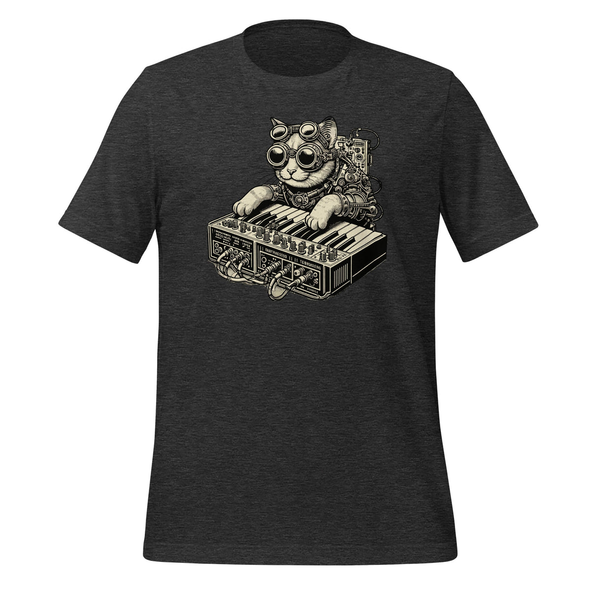 Steampunk Cat Playing Synthesizer Synth Kitten Techno Music product image 5