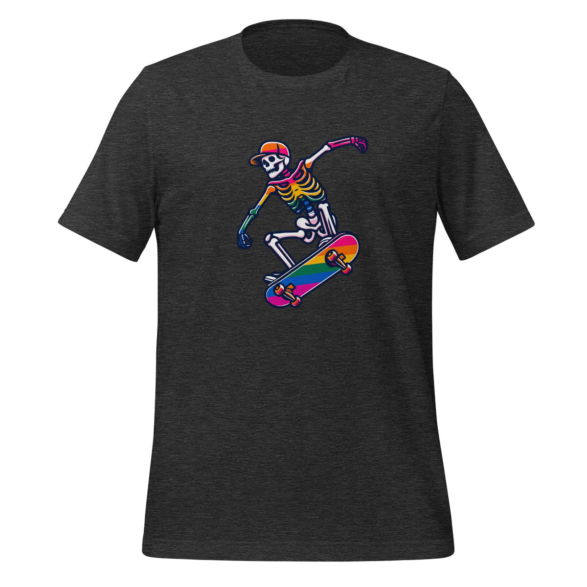 LGBTQ Skater Lesbian Pride Flag Skateboarding Skeleton product image 5