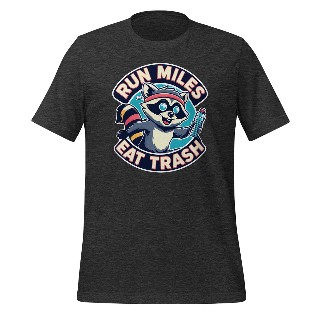 Run Miles Eat Trash Funny Raccoon Graphic Art Unisex T-Shirt product image 5