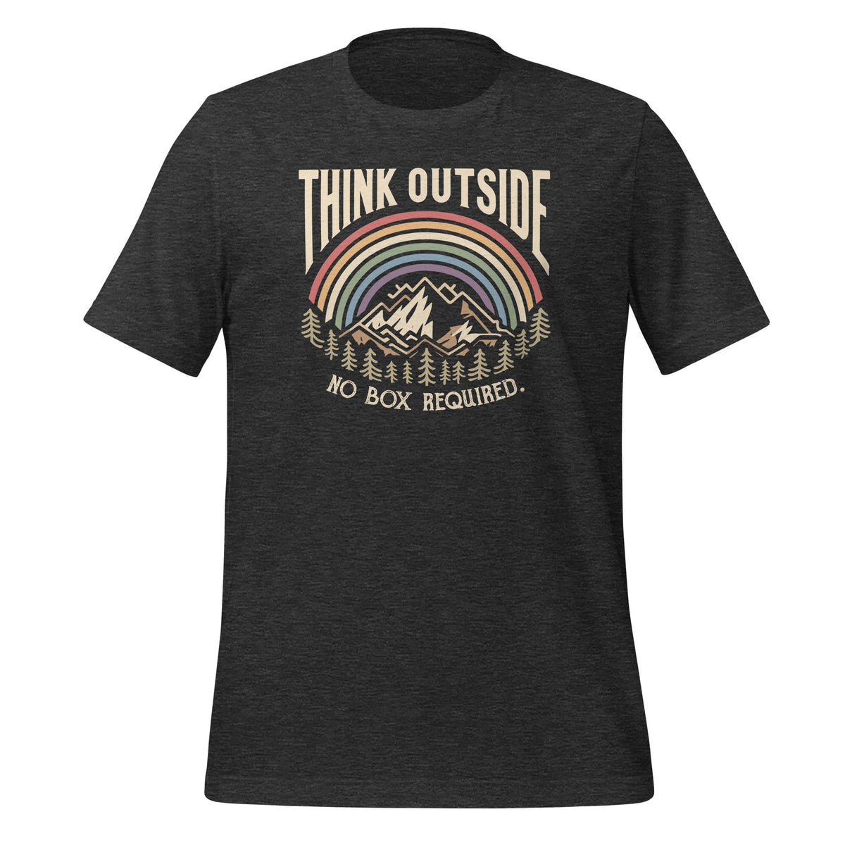 Think Outside No Box Required Funny Camping Hiking Nature product image 5