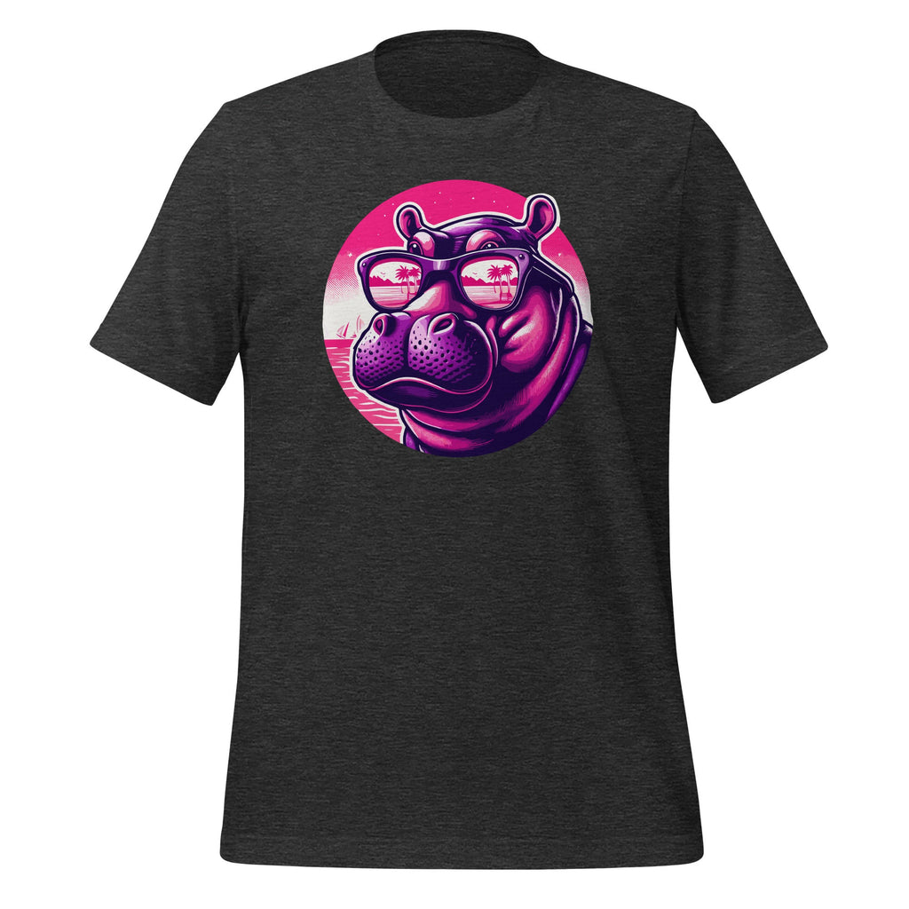 Funny Plump Bespectacled Hippo With Sunglasses Unisex product image 5