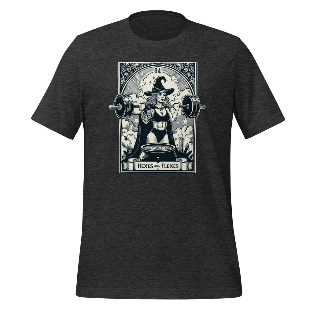 Witch Workout Fitness Deadlifting Hexes Flexes Tarot Card product image 5