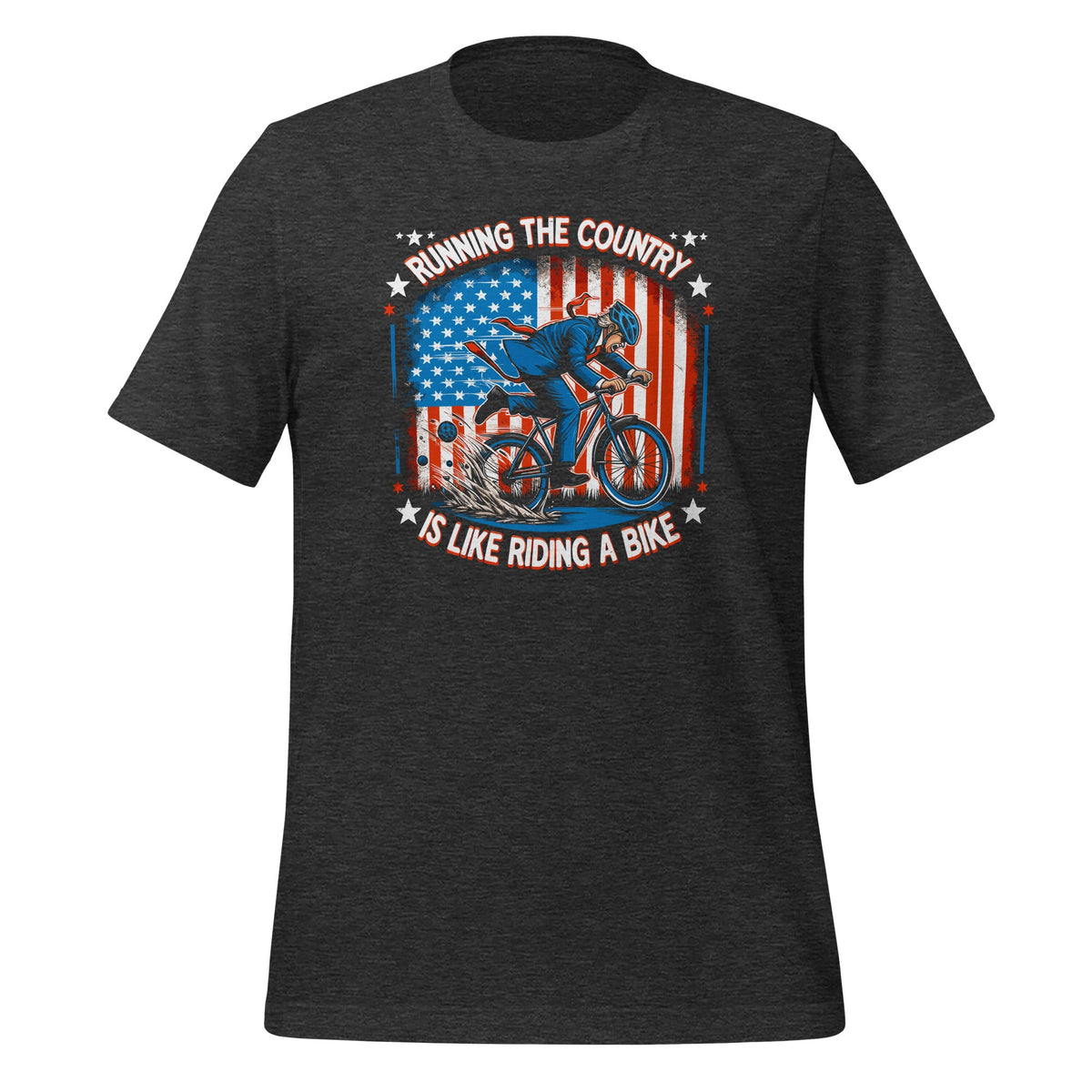 Running The Country Is Like Riding A Bike Funny Biker Meme product image 5