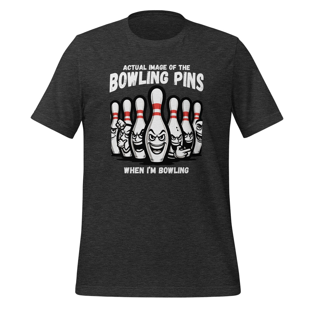 Seven Ten Pin Laughing Mocking Funny Bowling Pins Unisex product image 5