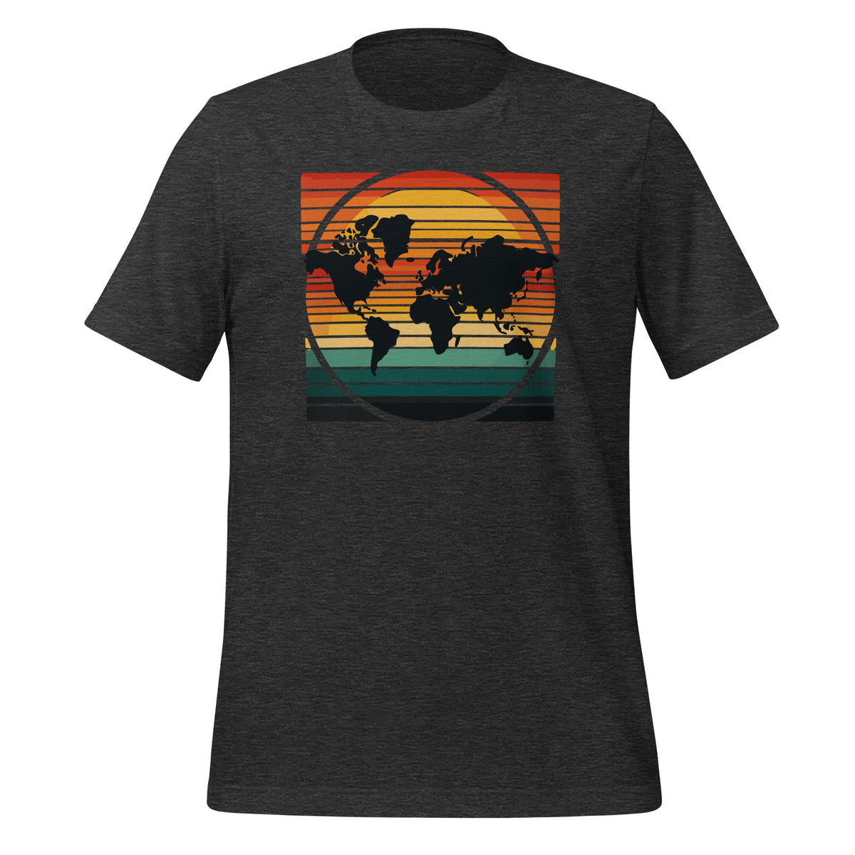 Retro World Map Cool Vintage Sunset Globe Cartography product image 5
