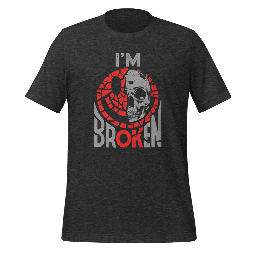 Confused Smile I'm Broken Invisible Illness I'm OK Unisex product image 5