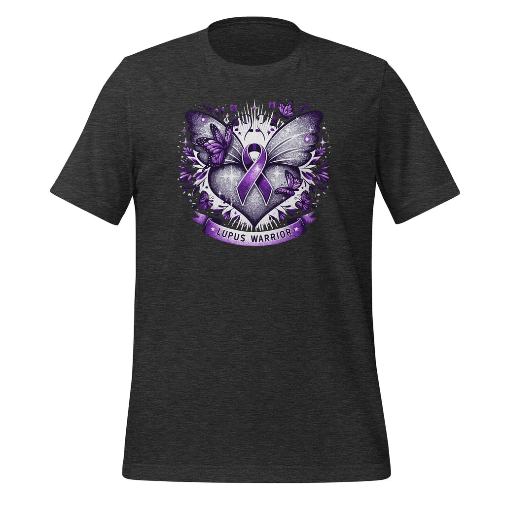 Lupus Awareness Warrior Survivor Purple Butterflies Heart product image 5