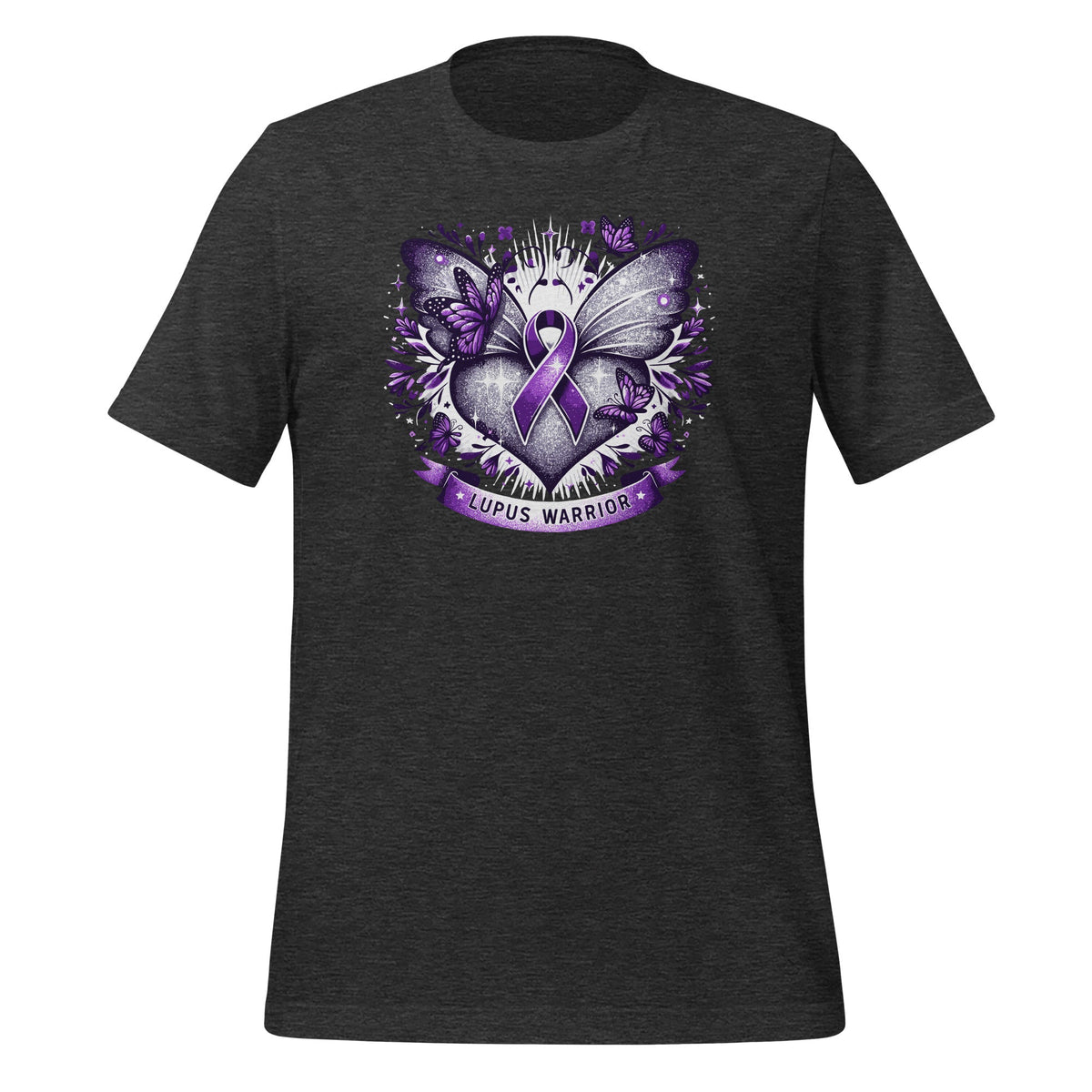 Lupus Awareness Warrior Survivor Purple Butterflies Heart product image 5