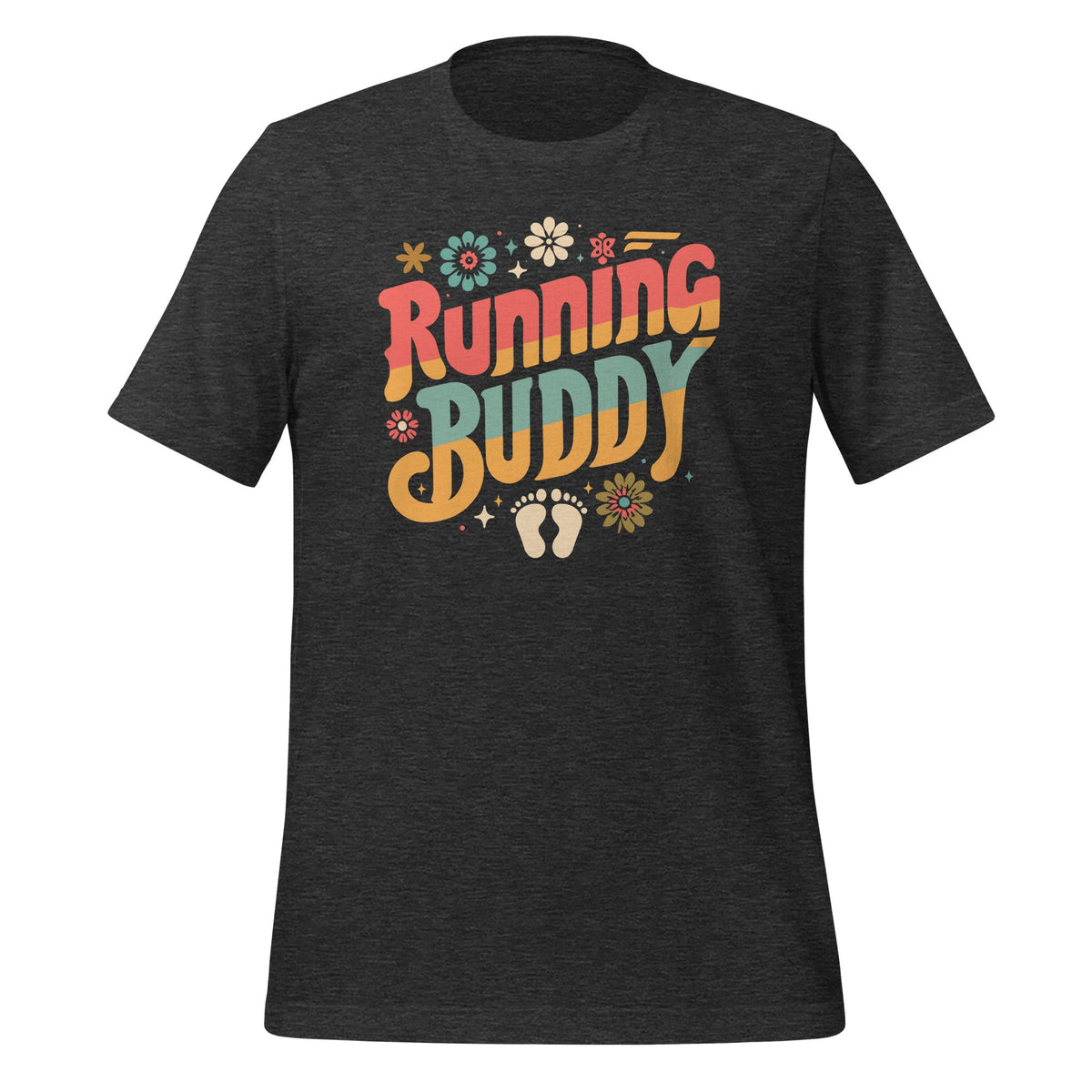 Running Buddy Pregnancy Announcement Groovy Unisex T-Shirt product image 5