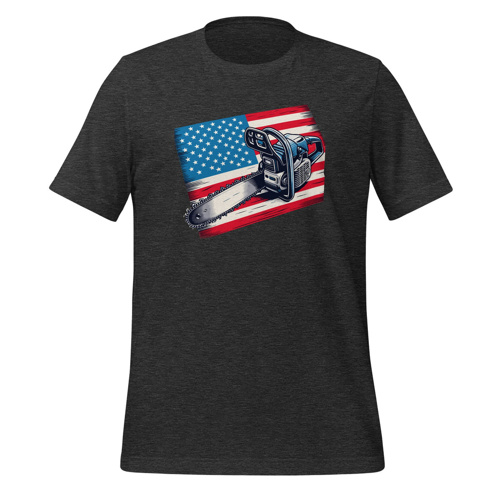 Patriotic American Flag 4th Of July Chainsaw Logger Unisex product image 5