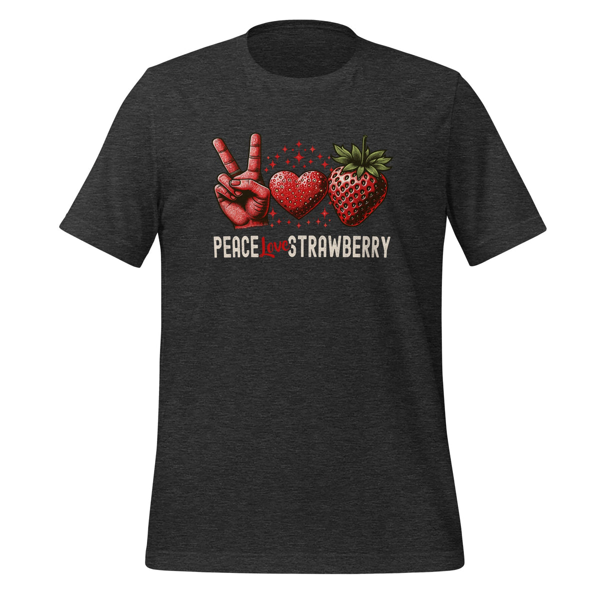 Peace Love Strawberry It's A Berry Heart Good Time Fruits product image 5