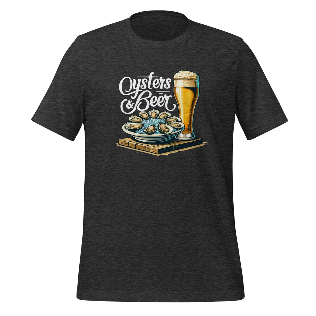 Oysters and Beer Drinking Sea Food Lovers Unisex T-Shirt product image 5