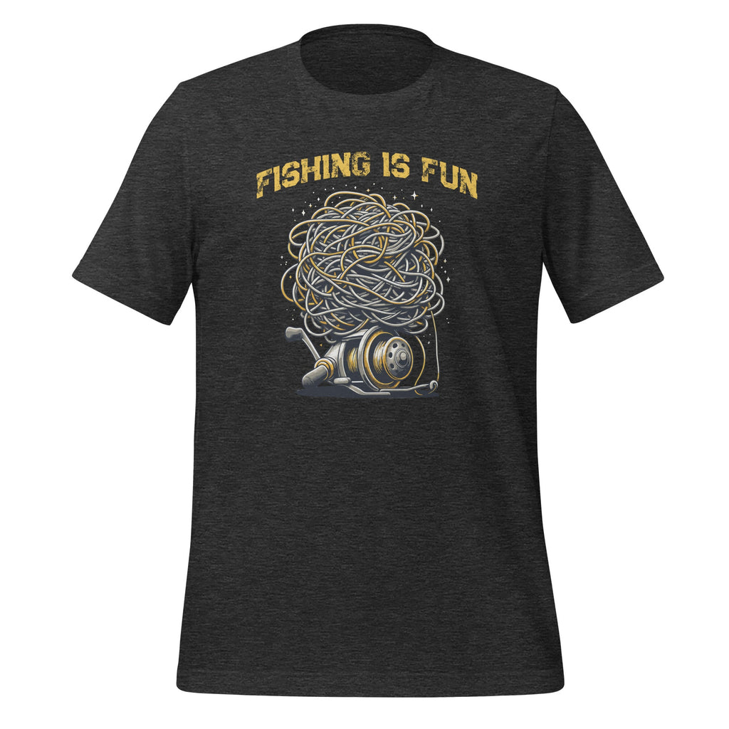 Fishing Is Fun Bird's Nest Funny Trendy Art Unisex T-Shirt product image 5