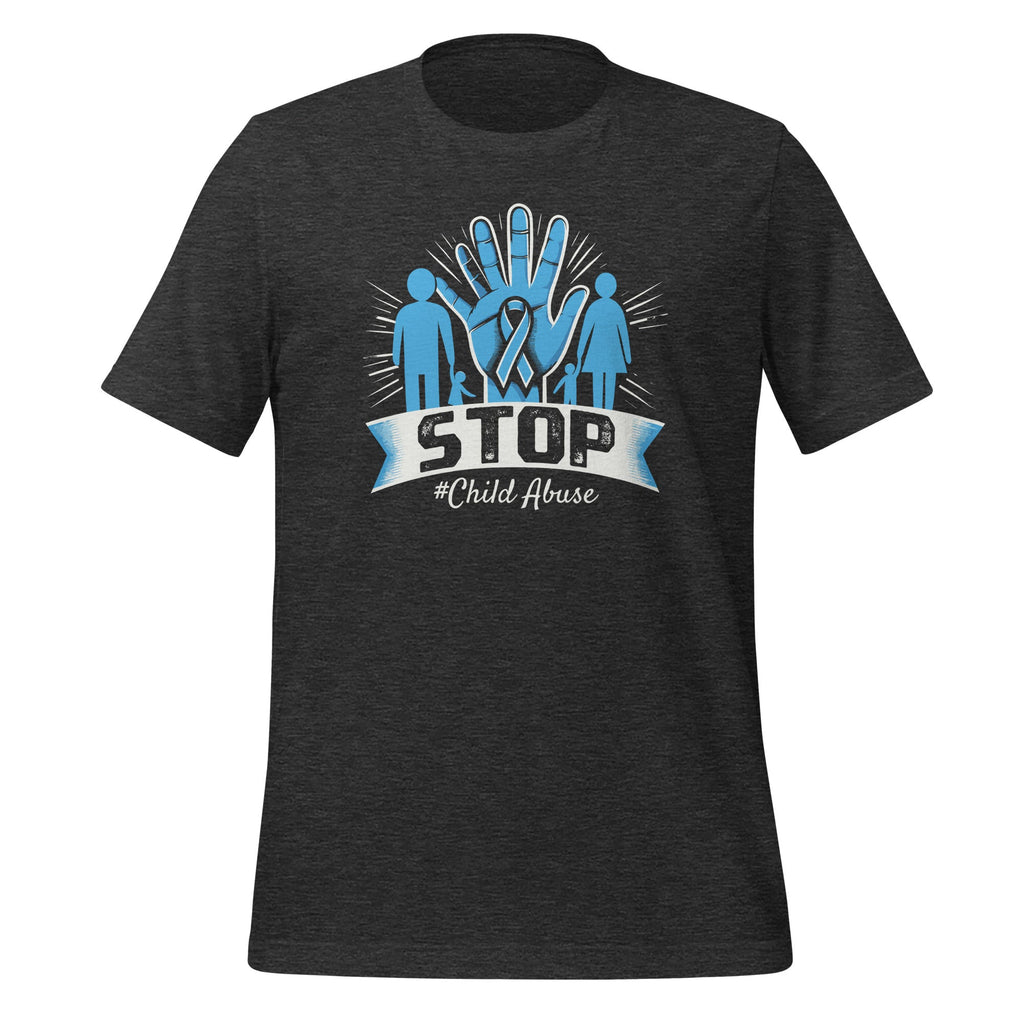 Blue Hand Family Stop Child Abuse Prevention Month Unisex product image 5