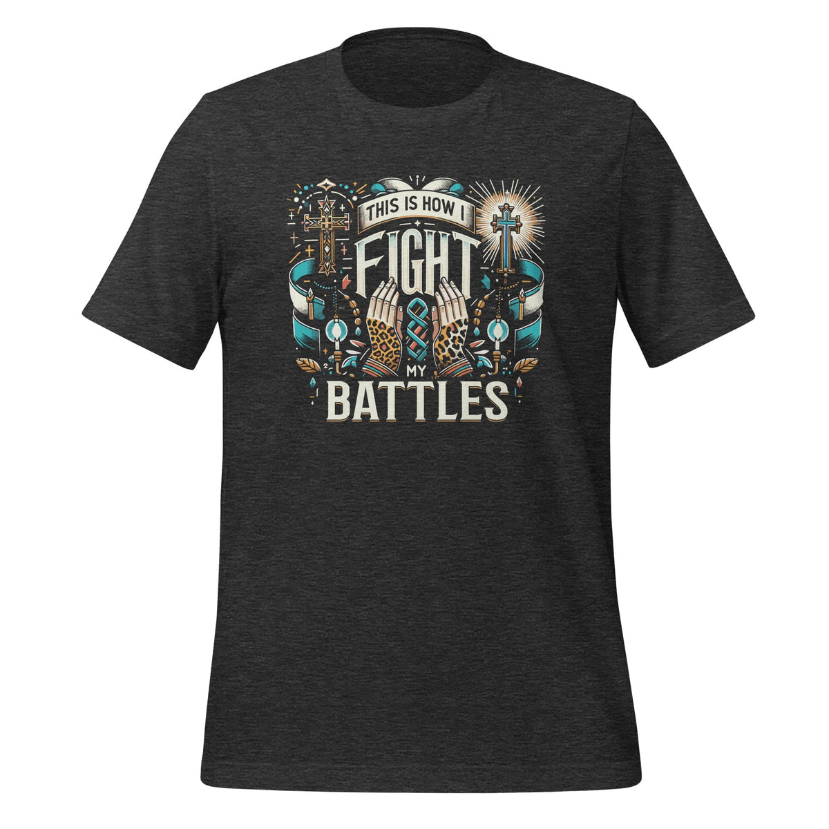 This Is How I Fight My Battles Leopard Cross Christian product image 5