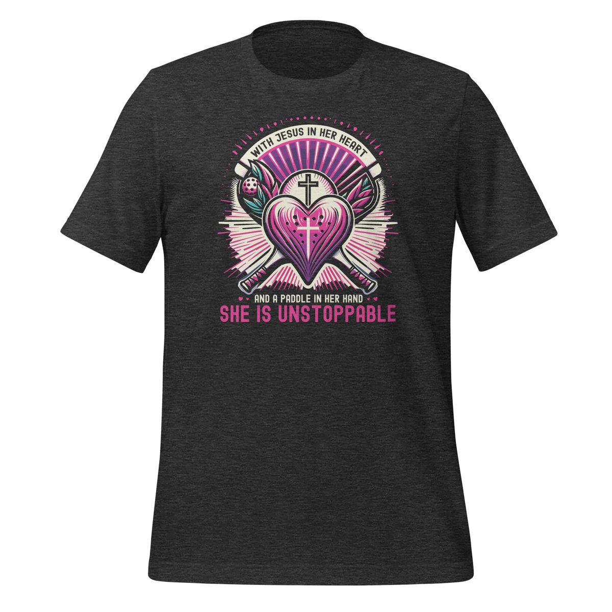 Jesus Heart And A Pickleball Paddle Saying Motivational product image 5