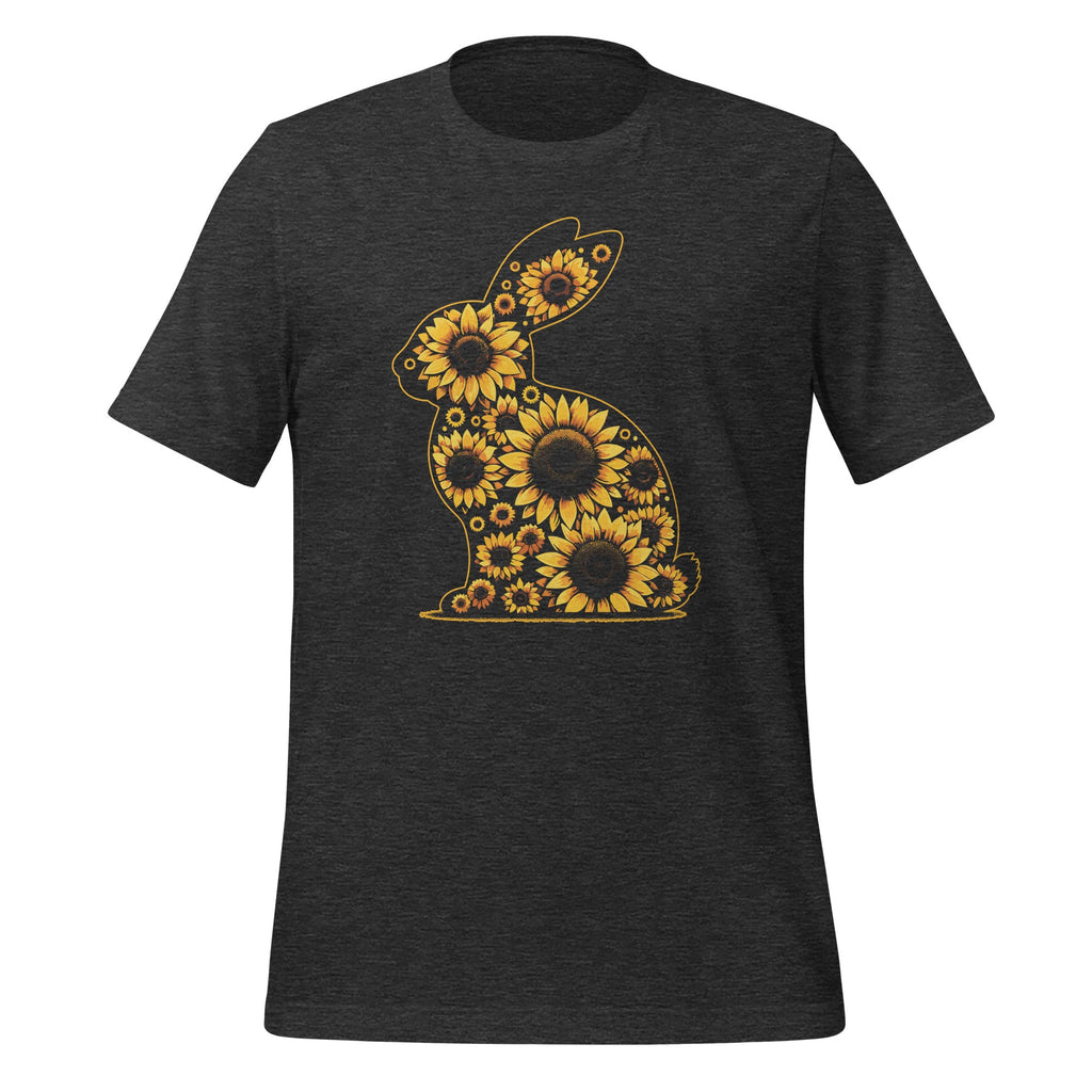 Easter Sunflower Bunny Rabbit Vintage Flowers Unisex T-Shirt product image 5