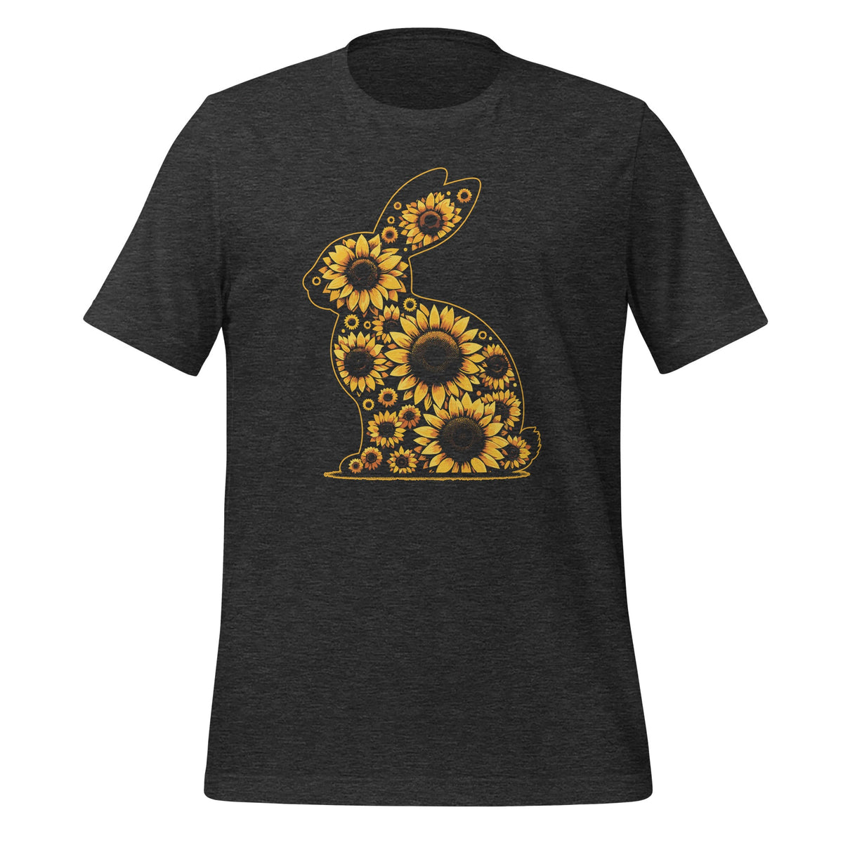 Easter Sunflower Bunny Rabbit Vintage Flowers Unisex T-Shirt product image 5
