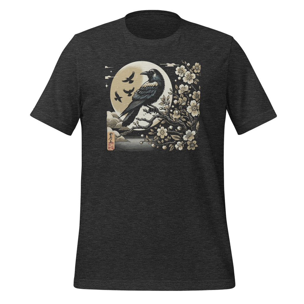 Graphic Japan Woodblock Art Crow Raven Vintage Unisex product image 5