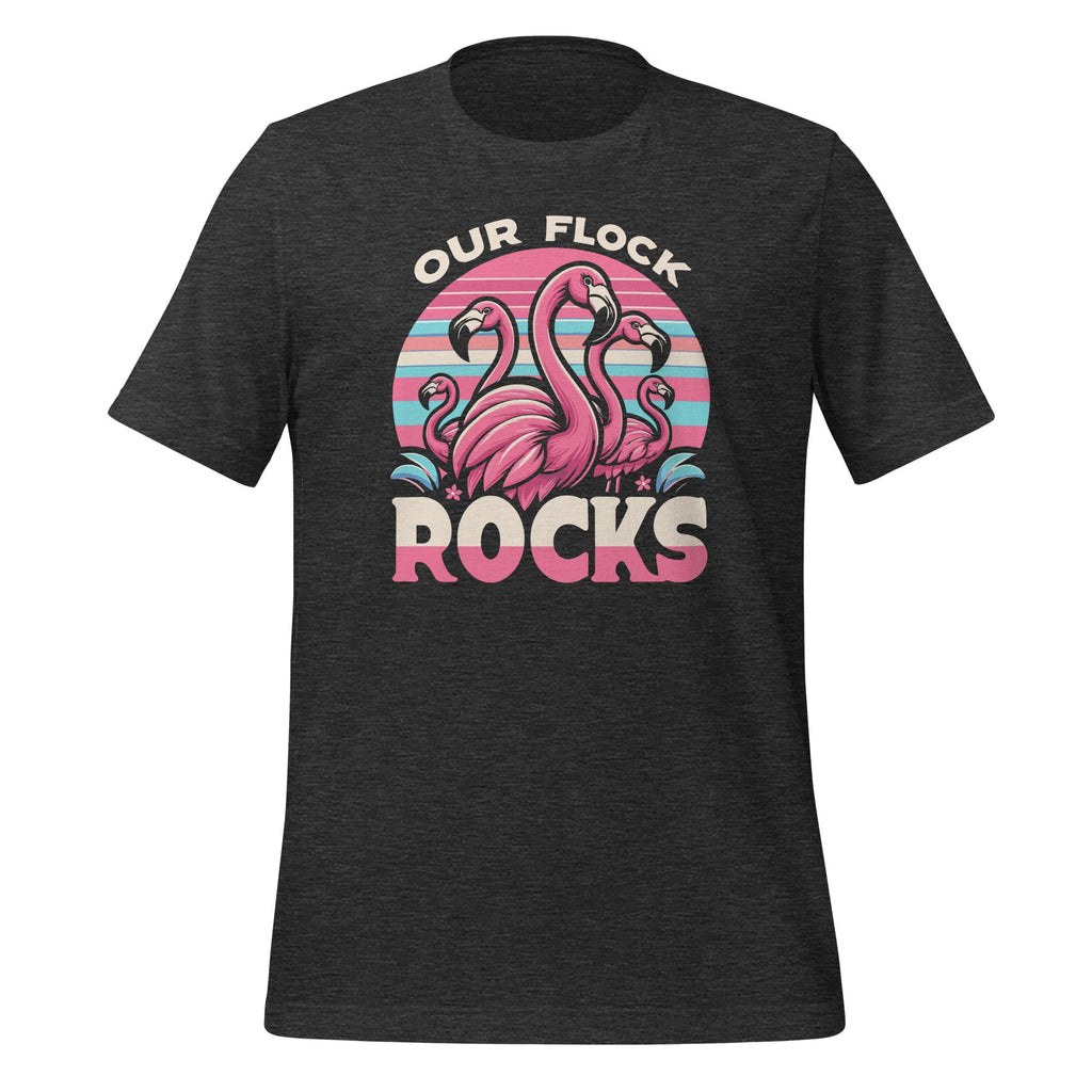 Our Flock Rocks Flamingos Lover Family Vacation Unisex product image 5