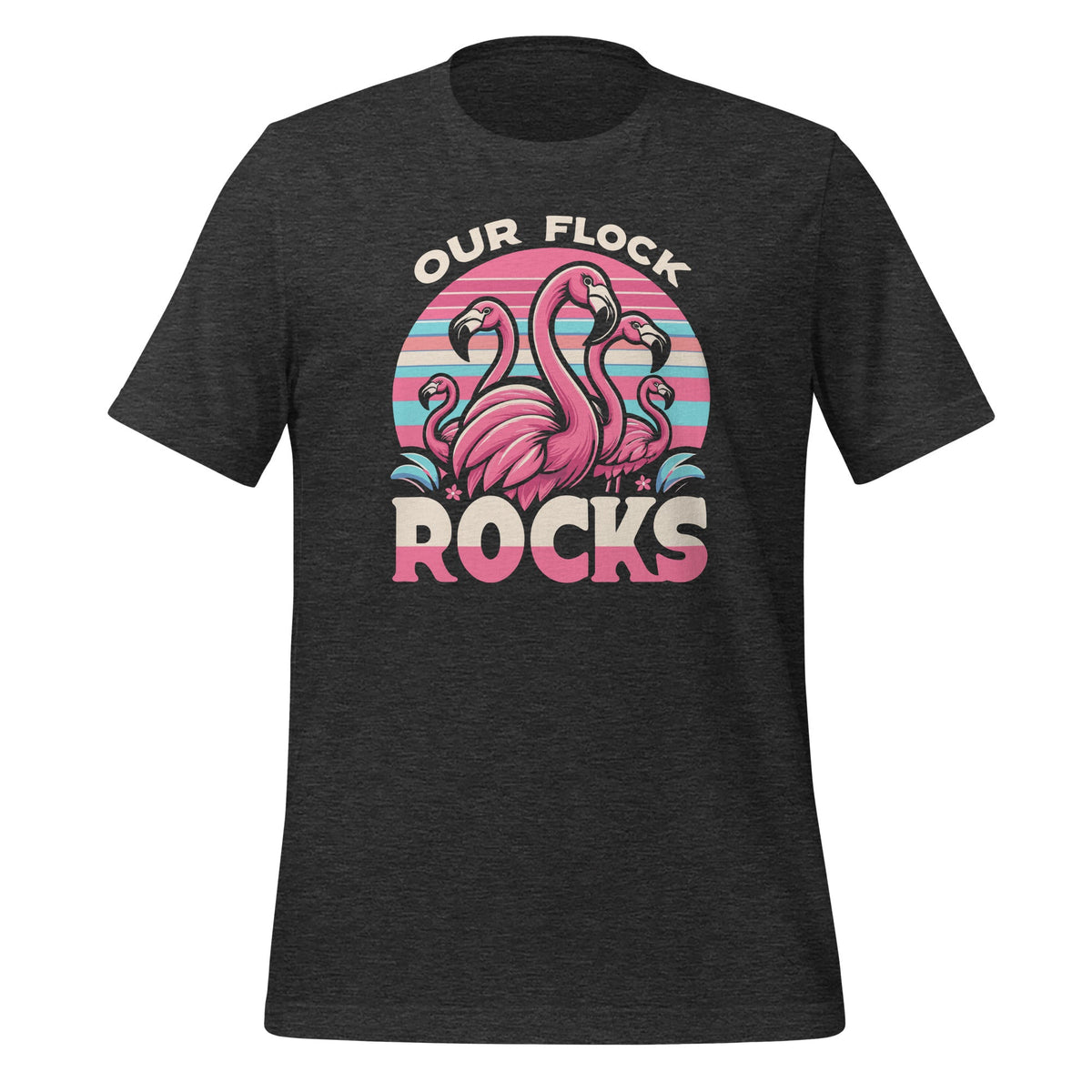 Our Flock Rocks Flamingos Lover Family Vacation Unisex product image 5