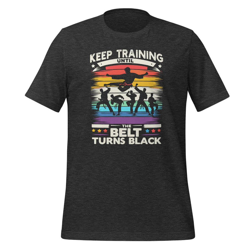 Keep Training Until The Belt Turns Black Karate Cool Art product image 5