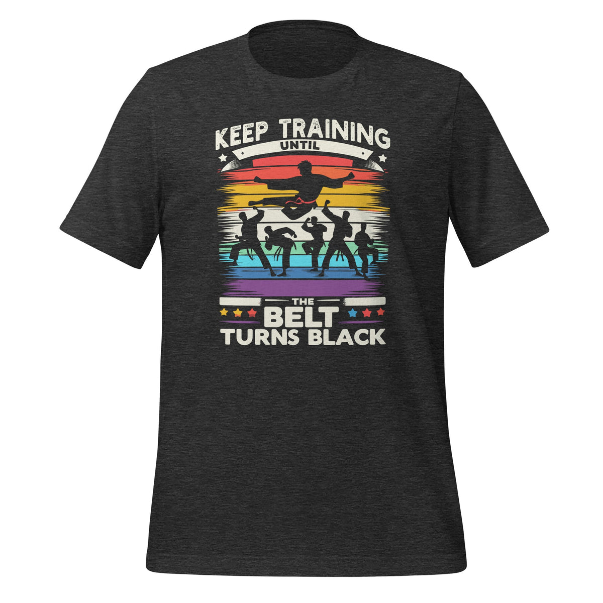 Keep Training Until The Belt Turns Black Karate Cool Art product image 5