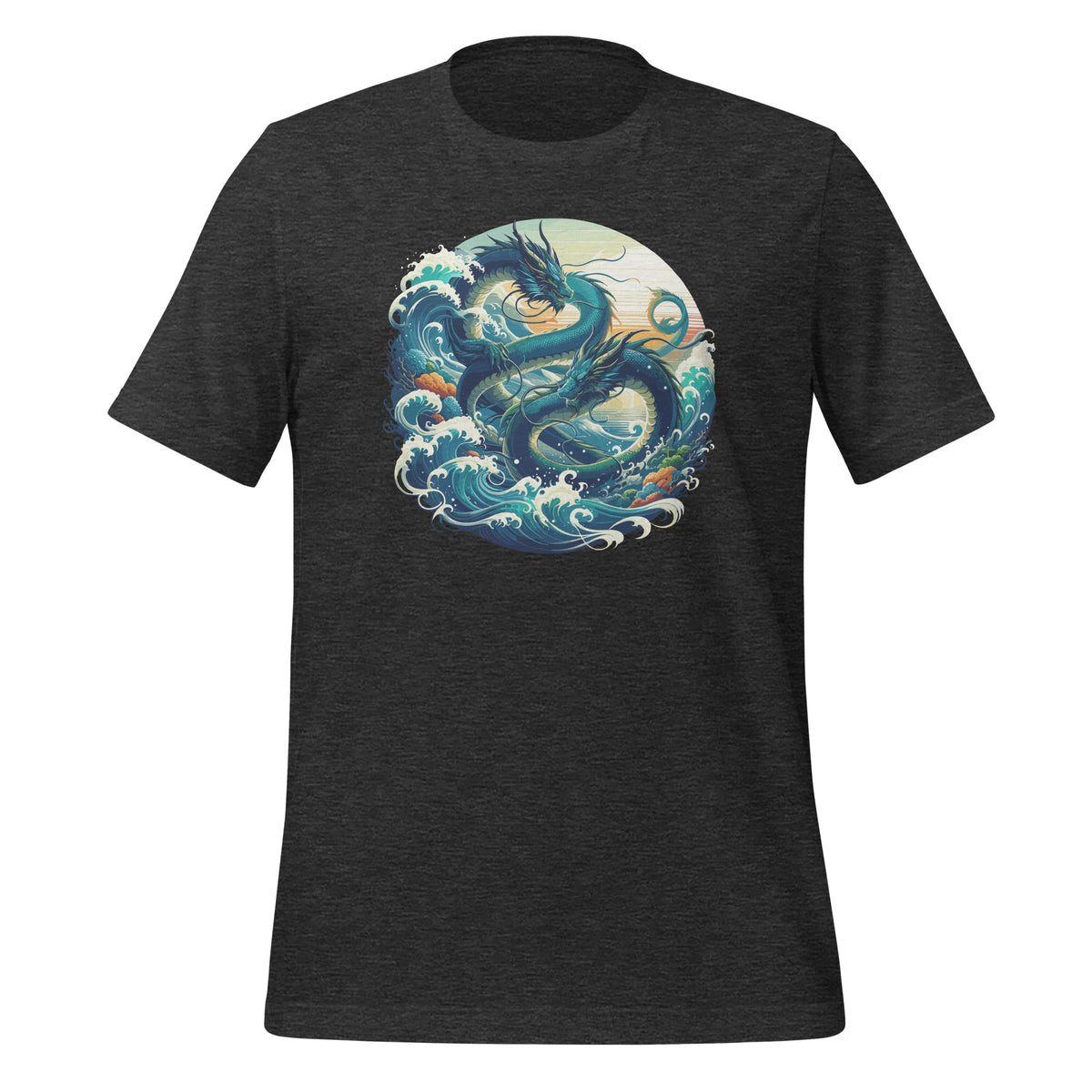 Cool Water Dragons with Sea and Waves Graphic Art Unisex product image 5