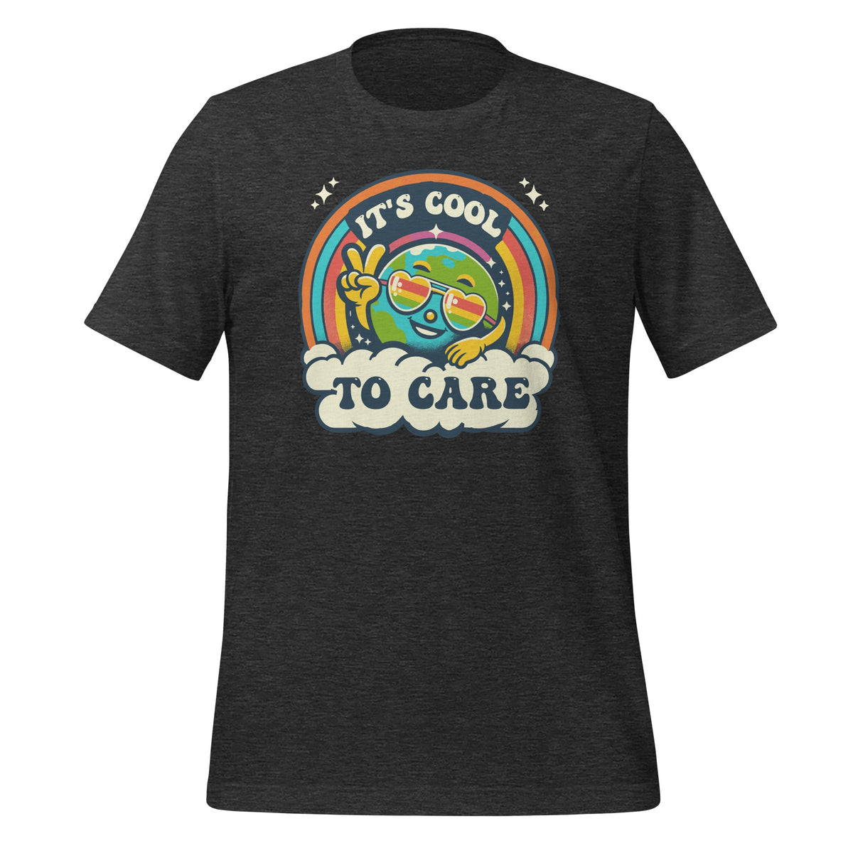 It's Cool To Care Earth Day Groovy 70s Retro Art Unisex product image 5