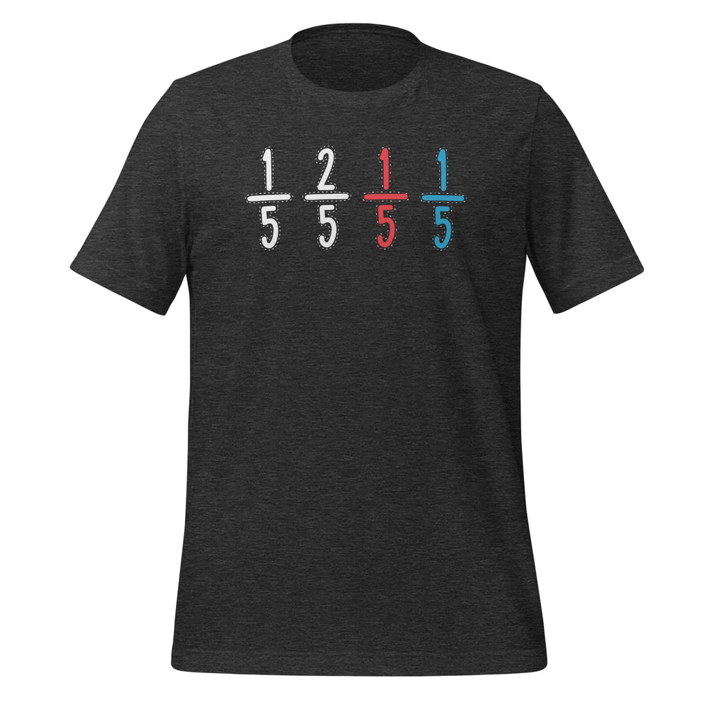 1/5 2/5 1/5 Red 1/5 Blue - Funny Math Teacher Student product image 5