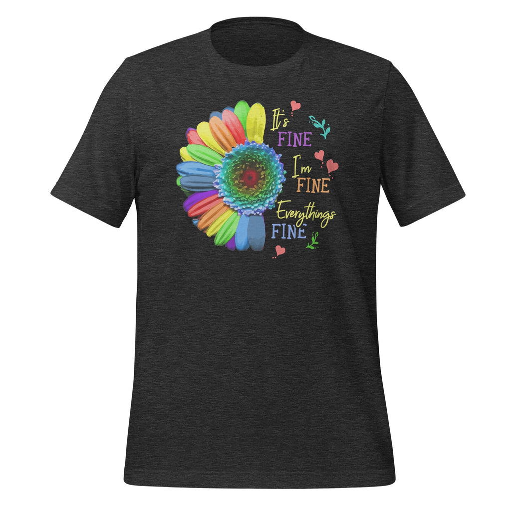 Its Fine Im Everythings - Cool Sunflower Quote Short-Sleeve product image 5