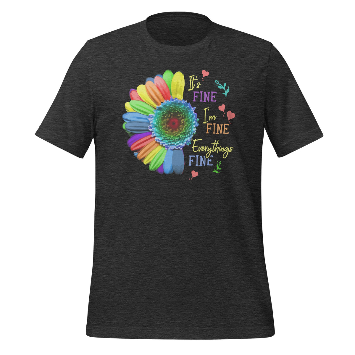 Its Fine Im Everythings - Cool Sunflower Quote Short-Sleeve product image 5