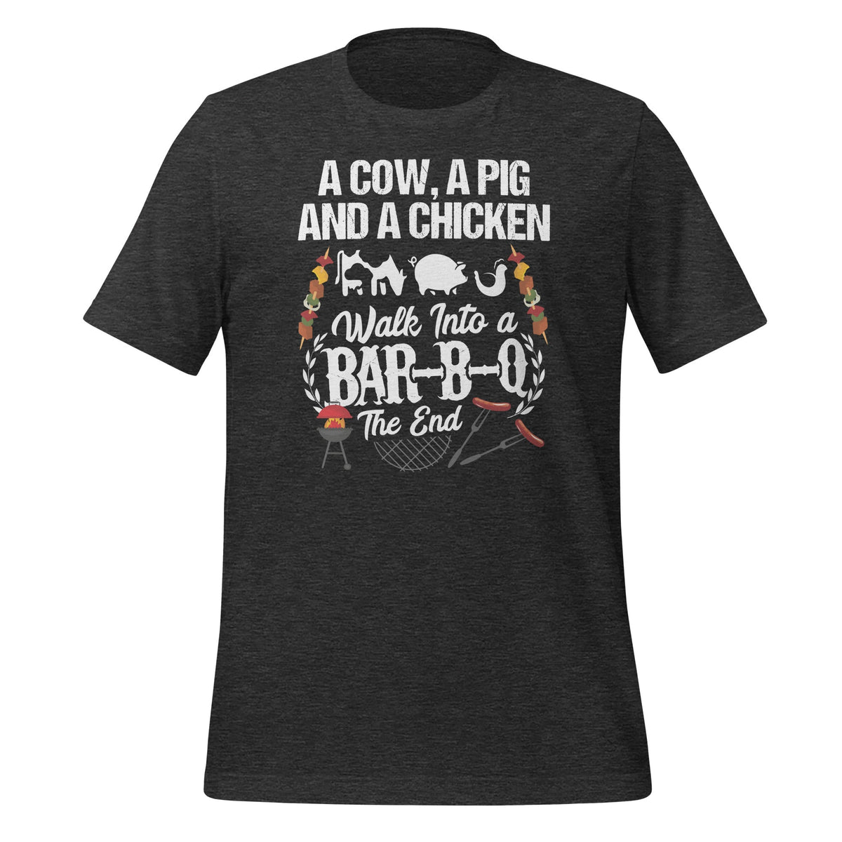 A Cow A Pig And A Chicken Walk Into A Bar Funny BBQ product image 5