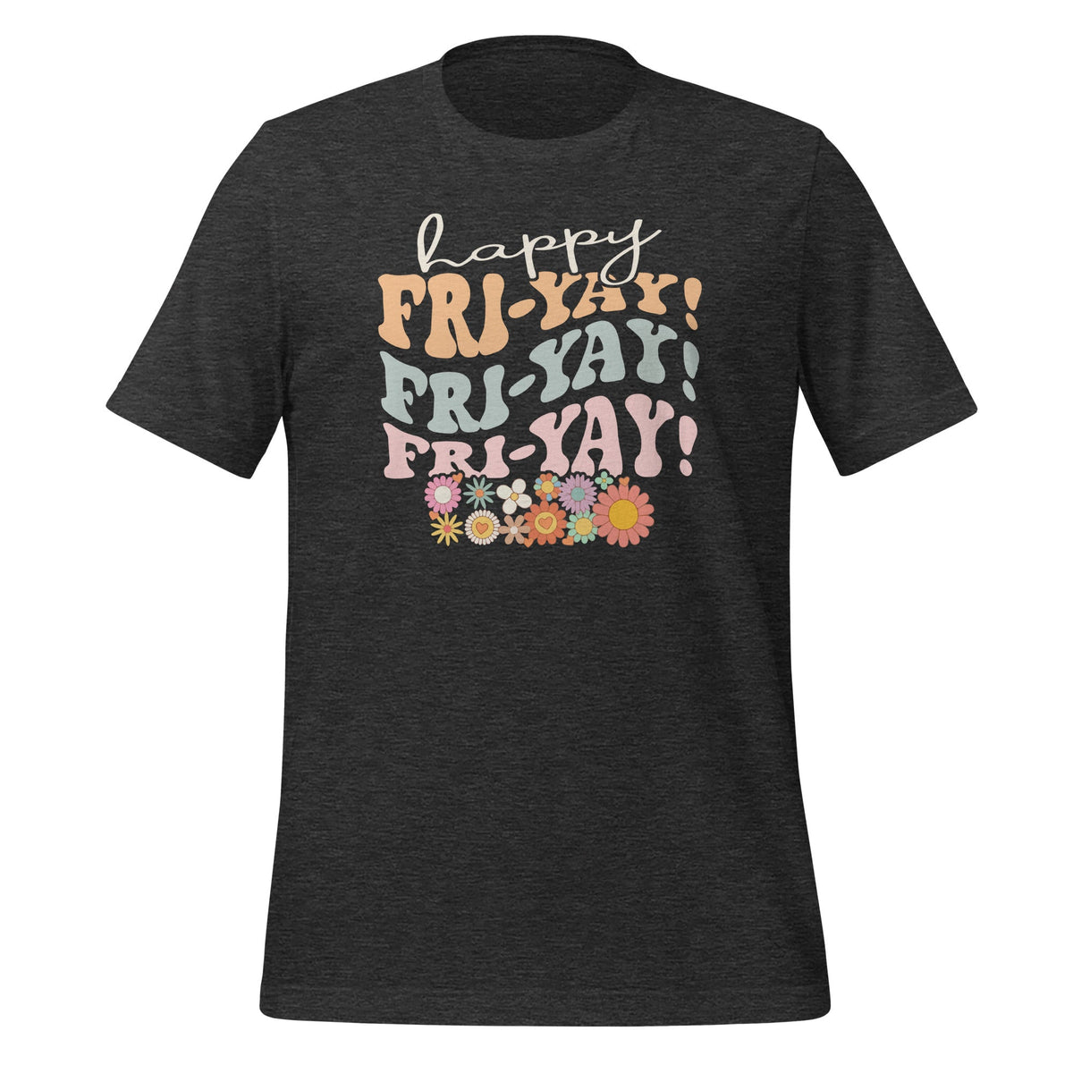 Happy Fri-Yay Friday Lovers Fun Teacher Retro Groovy Unisex product image 5