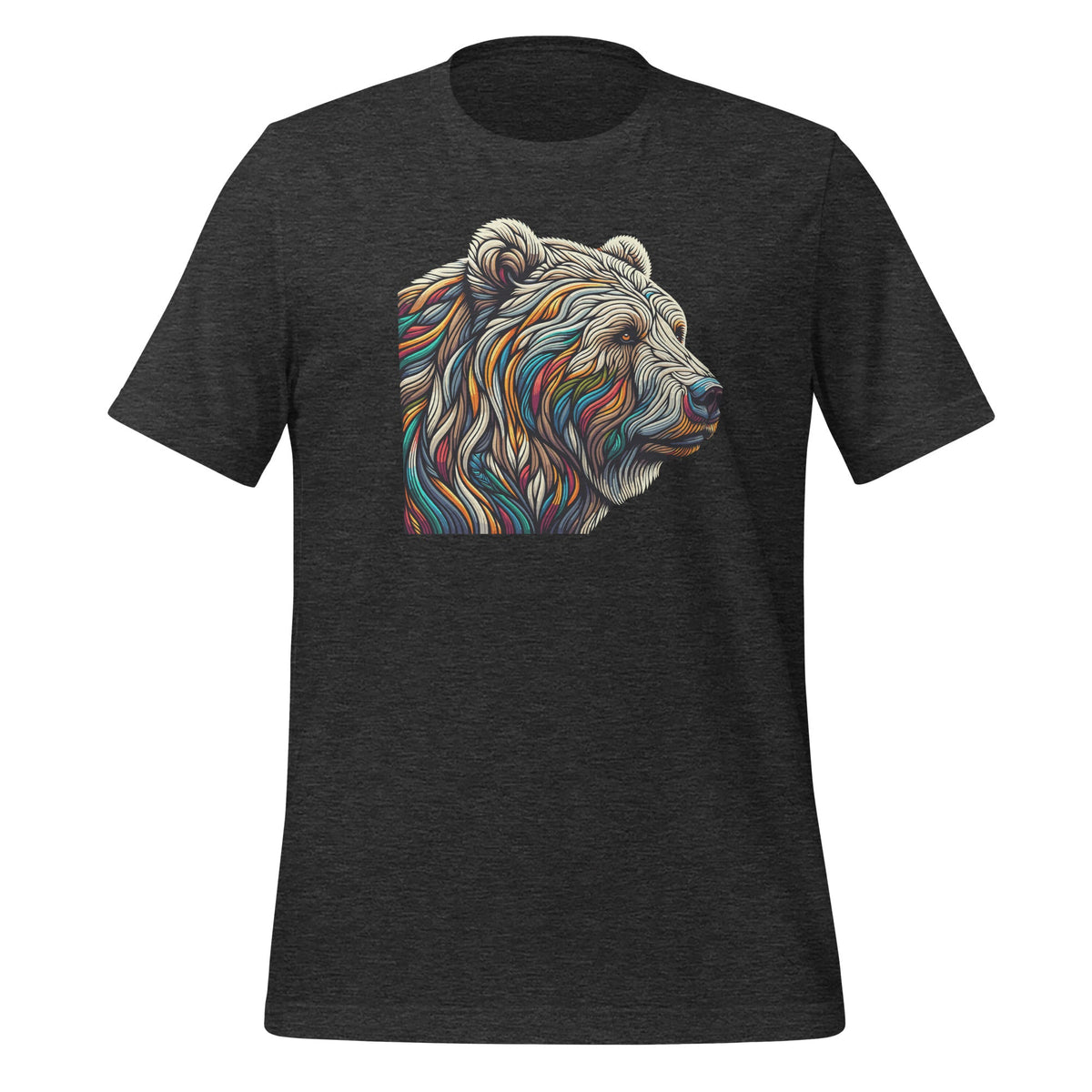 Grizzly Bear Colorful Art Animal Zoo Lovers Unisex T-Shirt product image 5