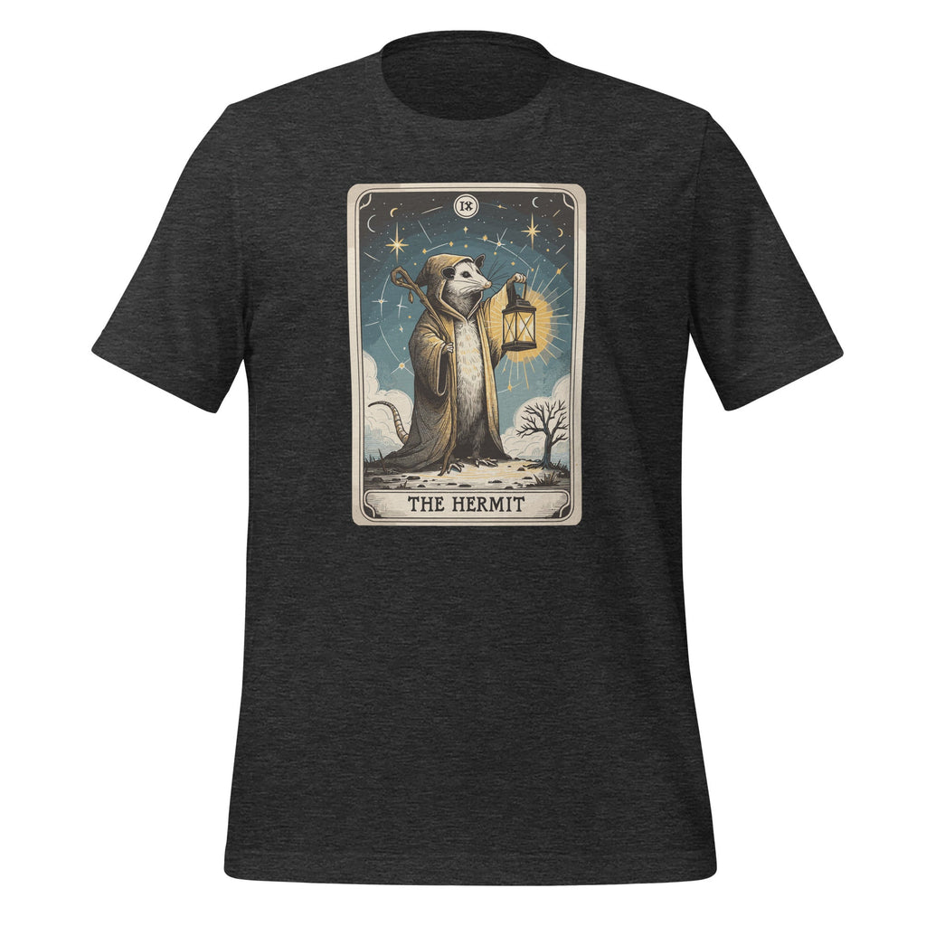 IX Hermit Funny Opossum Witch Tarot Card Possum Unisex product image 5