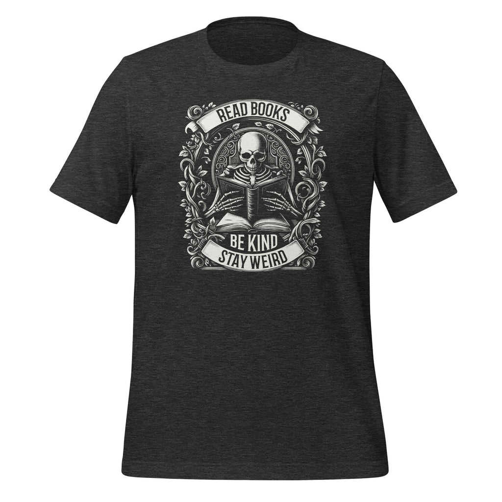 Read Books Be Kind Stay Weird Skeleton Reading Book Lover product image 5