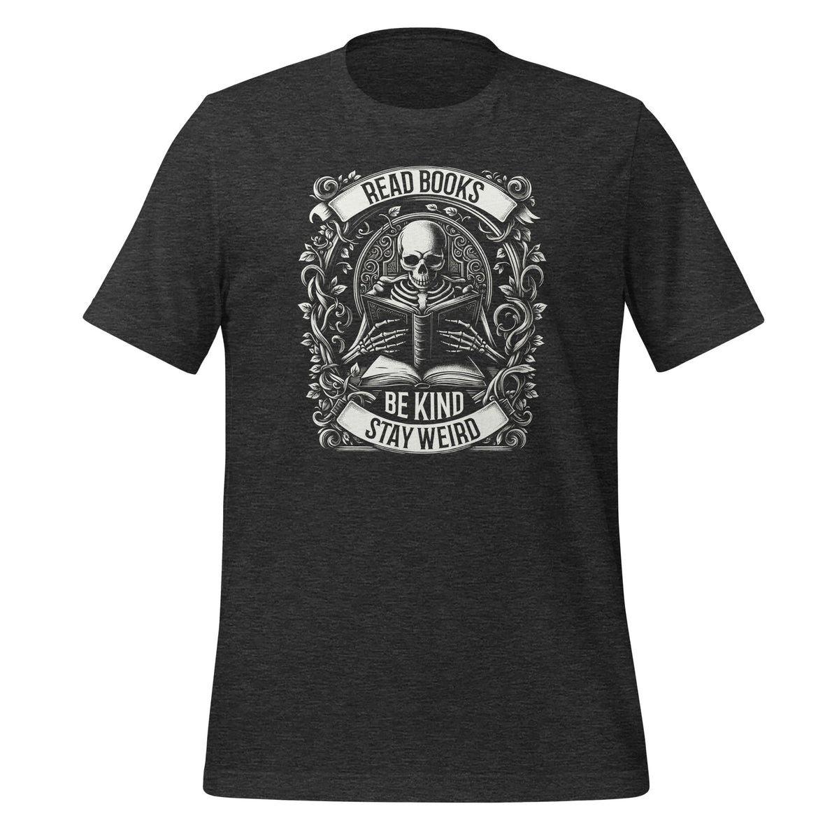 Read Books Be Kind Stay Weird Skeleton Reading Book Lover product image 5