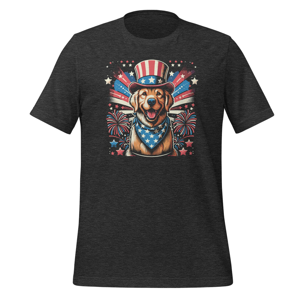 4th Of July Us Flag Golden Retriever Fireworks American product image 5