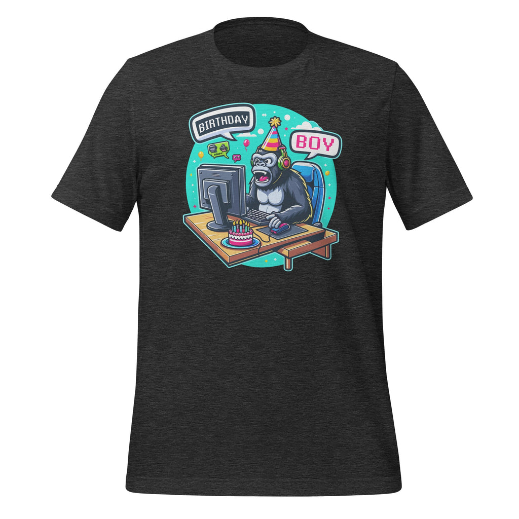 Gorilla Birthday Decorations Gamer Game Meme Unisex T-Shirt product image 5