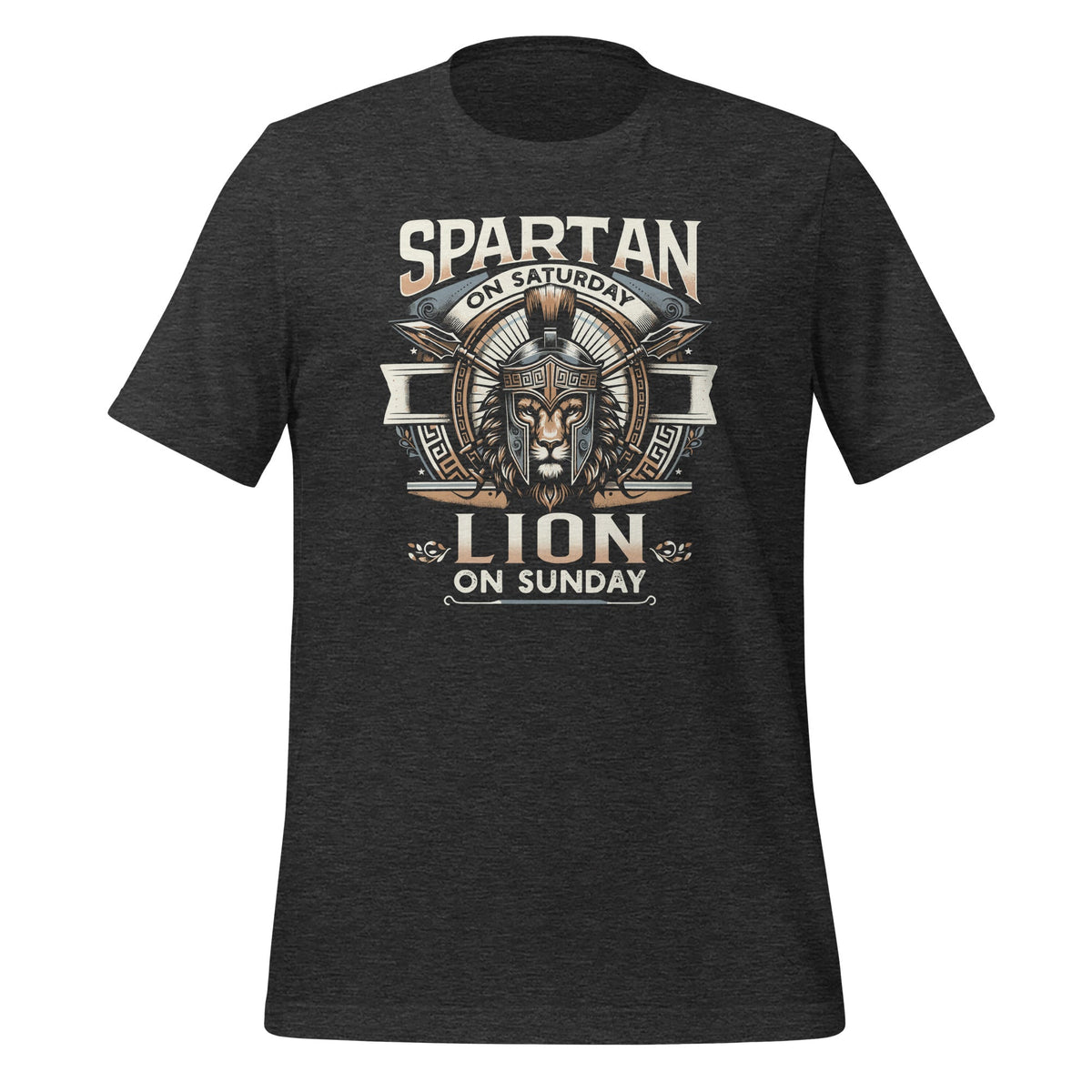 Spartan on Saturday Lion on Sunday Funny Vintage Unisex product image 5