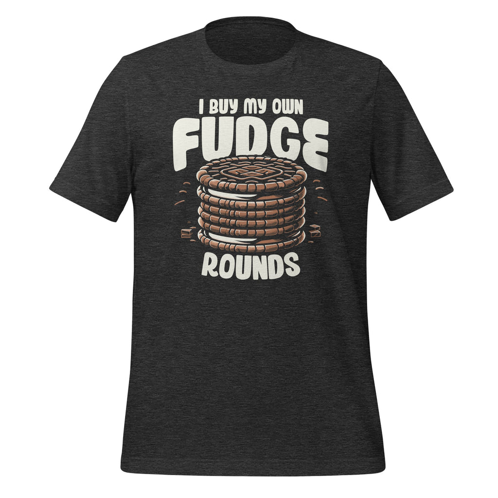 I Buy My Own Fudge Rounds Funny Food Art Unisex T-Shirt product image 5
