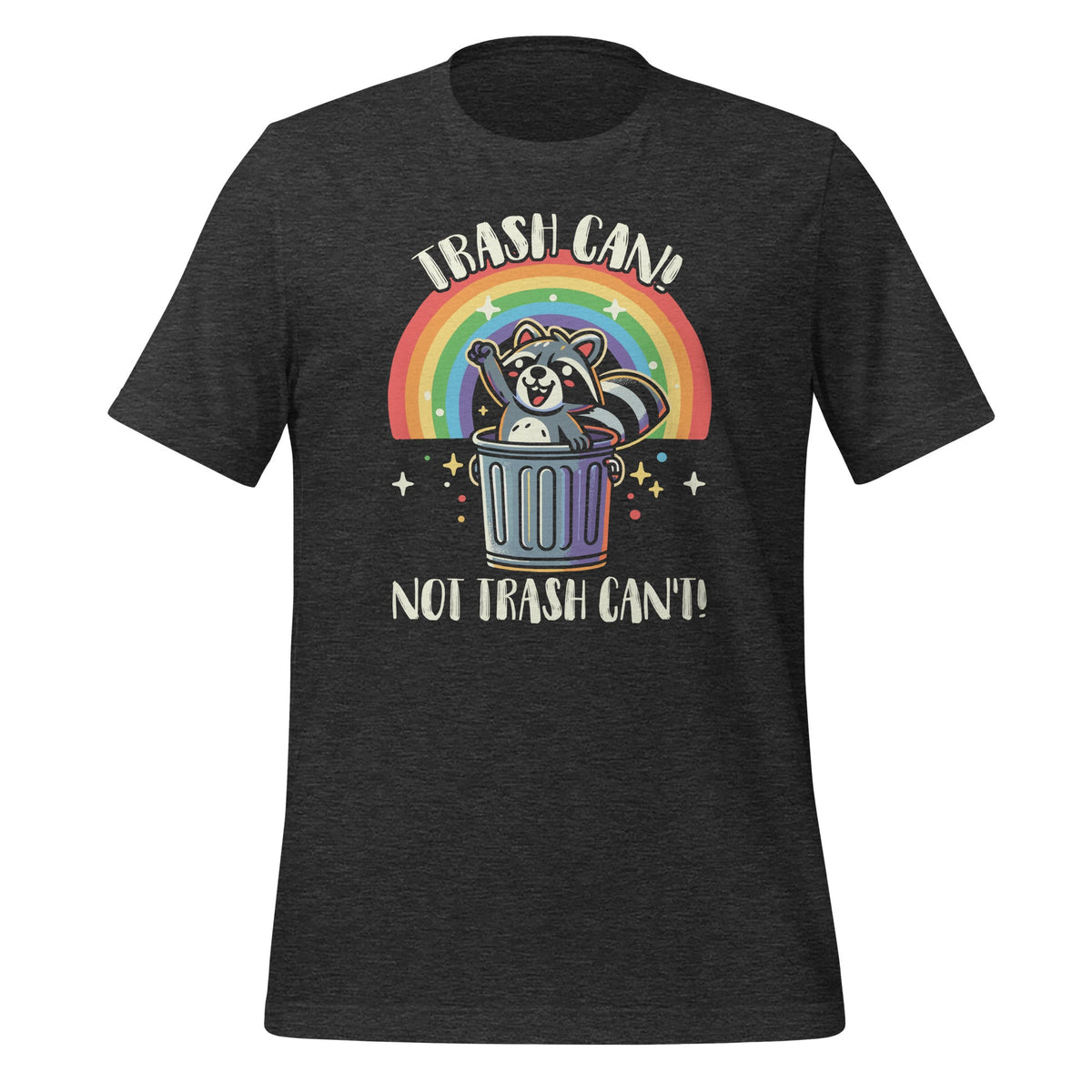 Trash Can Not Can't Funny Raccoon Vintage Unisex T-Shirt product image 5