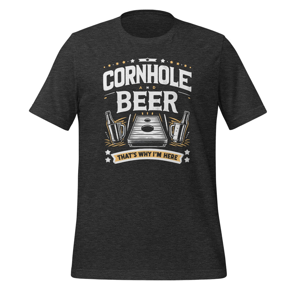 Cornhole And Beer That's Why I'm Here Funny Saying Unisex product image 4