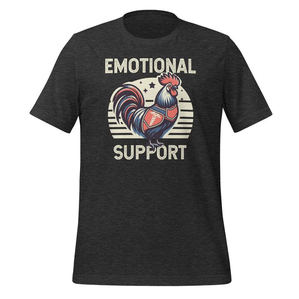 Chicken Emotional Support Funny Saying Unisex T-Shirt product image 4