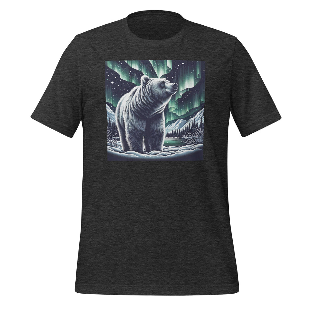 Grizzly Bear Standing Proud In Snow With Borealis Unisex product image 4