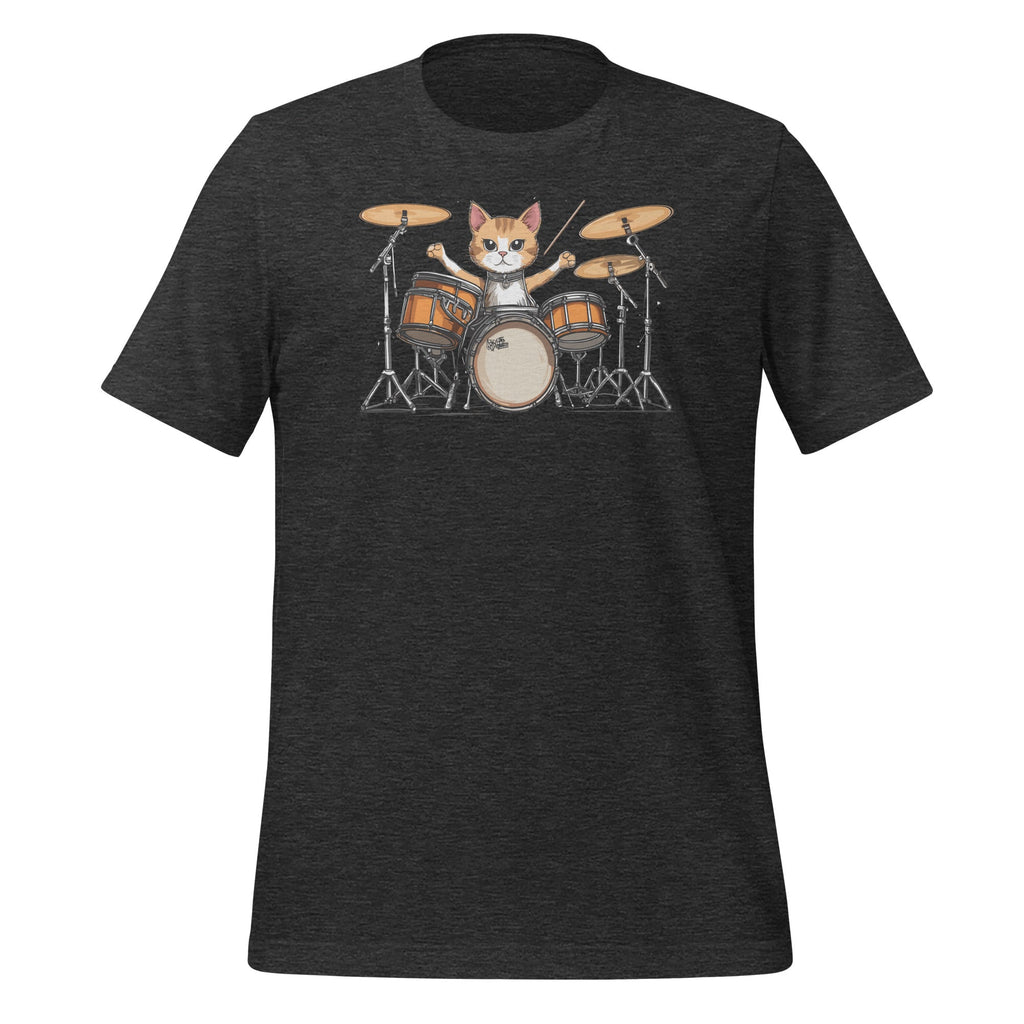 Funny Punk Kitten Drummer Cat Playing Drums Graphic Art product image 4