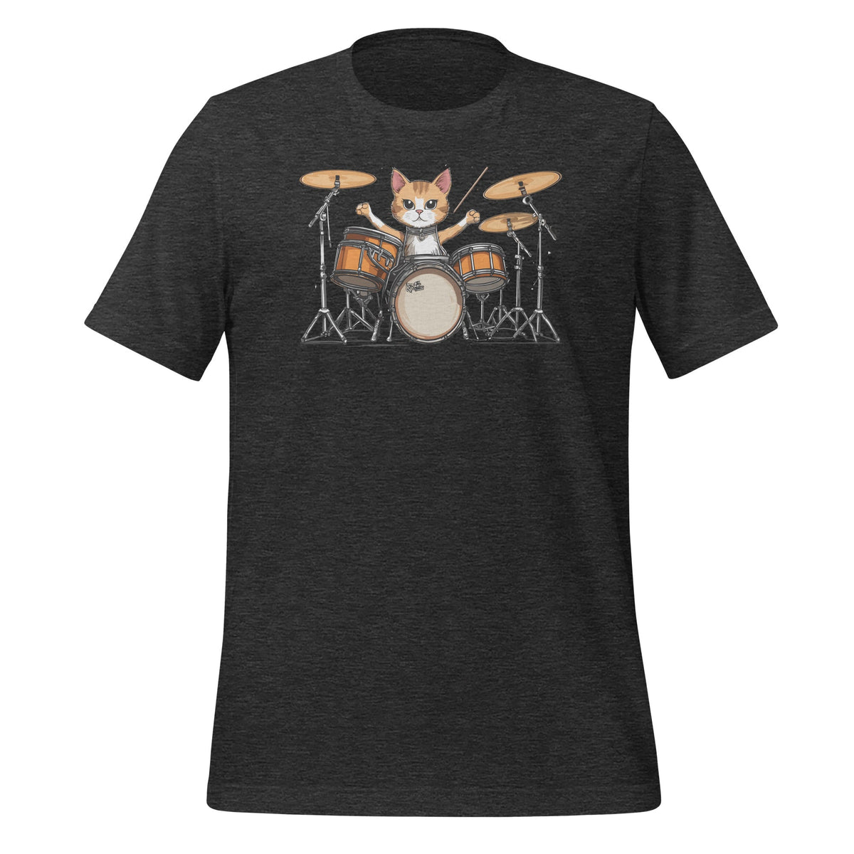 Funny Punk Kitten Drummer Cat Playing Drums Graphic Art product image 4