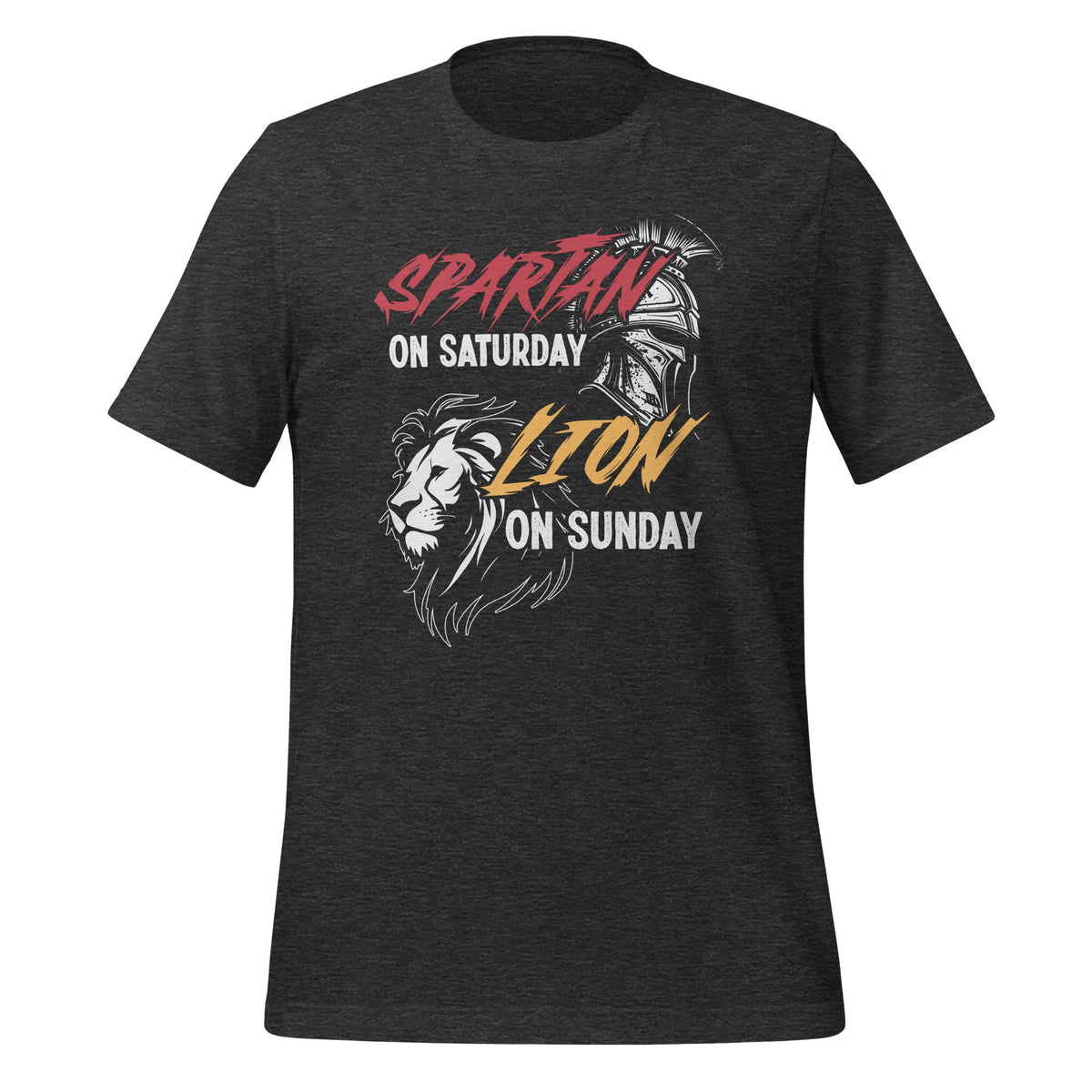 Spartan on Saturday Lion on Sunday Football Fans Vintage product image 4